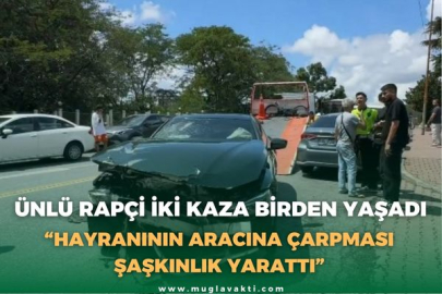 ÜNLÜ RAPÇİ İKİ KAZA BİRDEN YAŞADI