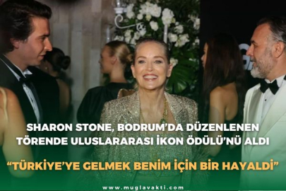 SHARON STONE, BODRUM’DA DÜZENLENEN TÖRENDE ULUSLARARASI İKON ÖDÜLÜ’NÜ ALDI