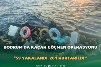 BODRUM’DA KAÇAK GÖÇMEN OPERASYONU