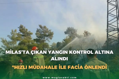 MİLAS’TA ÇIKAN YANGIN KONTROL ALTINA ALINDI