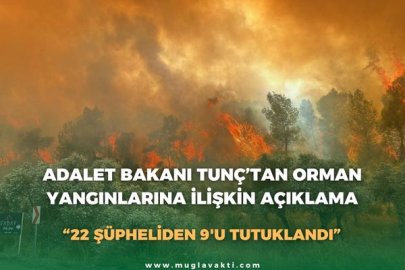 ADALET BAKANI TUNÇ’TAN ORMAN YANGINLARINA İLİŞKİN AÇIKLAMA