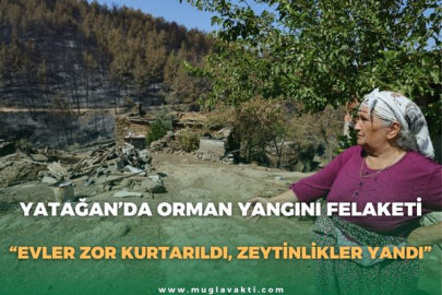 YATAĞAN’DA ORMAN YANGINI FELAKETİ