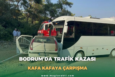 Bodrum’da Trafik Kazası: Kafa Kafaya Çarpışma