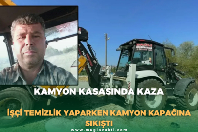 Kamyon Kasasında Kaza: İşçi Temizlik Yaparken Kamyon Kapağına Sıkıştı