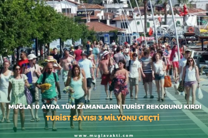 Muğla 10 Ayda Tüm Zamanların Turist Rekorunu Kırdı