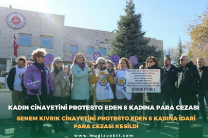 Kadın cinayetini protesto eden 8 kadına para cezası